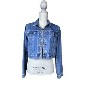Forever 21 Cropped Denim Jacket size S